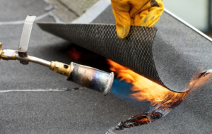 Fire tested roofing membrane