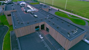 school with warm roof